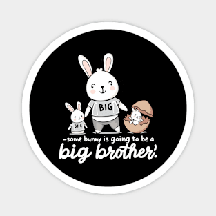 Big Brother Announcement Cute Bunny Family Design Magnet